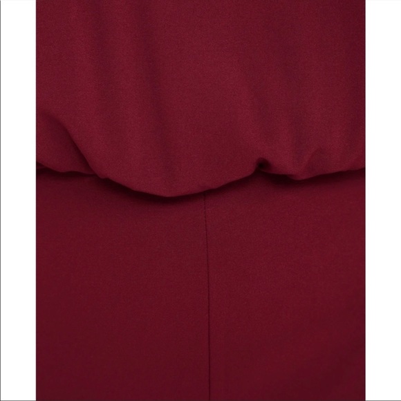 Lulu’s Moment For Life Wine Red Halter Jumpsuit NWT Small - Picture 6 of 11